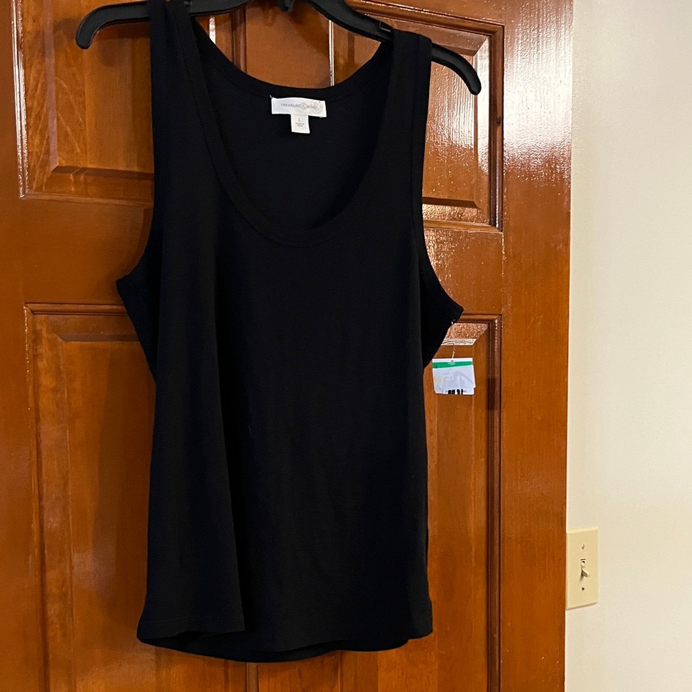 Treasure & Bond Classic Black Tank Top